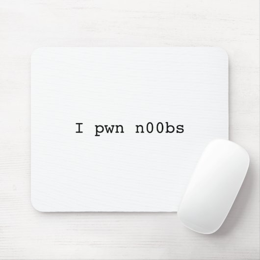 Ik pwn n00 bs Mousepad Muismat (Met muis)