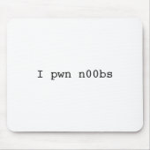 Ik pwn n00 bs Mousepad Muismat (Voorkant)
