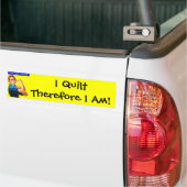 Ik quilt bumpersticker (Op Truck)