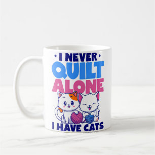 Ik Quilt Nooit Alleen Ik Heb Katten Die Naaien Bre Koffiemok