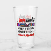 Ik raak mijn plank boek liefhebber Humor aan Glas (Achterkant)