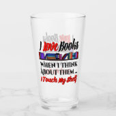 Ik raak mijn plank boek liefhebber Humor aan Glas (Voorkant)