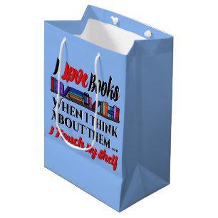 Ik raak mijn plank boek liefhebber Humor aan Medium Cadeauzakje