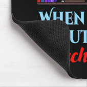 Ik raak mijn plank boek liefhebber Humor aan Muismat (Hoek)