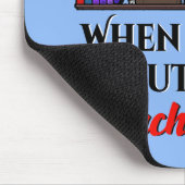 Ik raak mijn plank boek liefhebber Humor aan Muismat (Hoek)