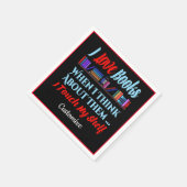 Ik raak mijn plank boek liefhebber Humor aan Servet (Hoek)