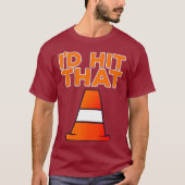Ik raakte dat ik grappig autocross ontwerp met keg t-shirt (Voorkant)