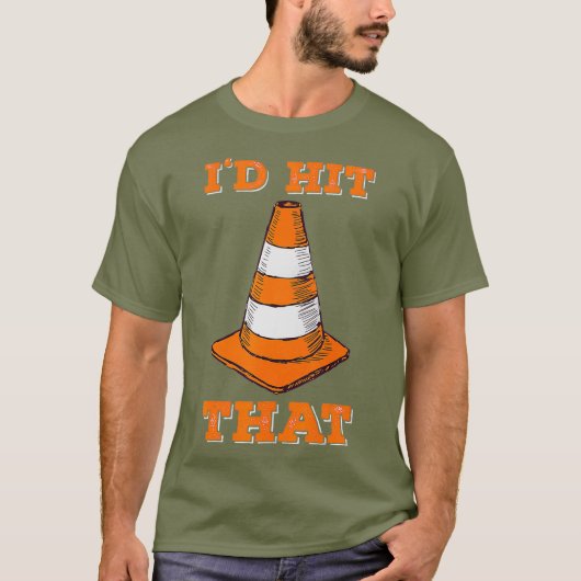 Ik raakte dat ik grappig autocross ontwerp met keg t-shirt (Voorkant)