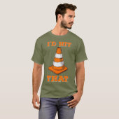 Ik raakte dat ik grappig autocross ontwerp met keg t-shirt (Voorkant volledig)