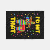 Ik raakte dat Pinata kostuum Cinco de Mayo Pa Fleece Deken (Voorkant (Horizontaal))