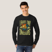 Ik Raise Tiny Dinosaur Chicken Dad Lady T-shirt (Voorkant volledig)