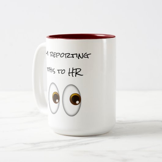 Ik rapporteer dit aan HR Mok (Voorkant links)