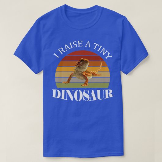 Ik raseer een kleine dinosaur Funny Bearded Dragon T-shirt (Design voorkant)