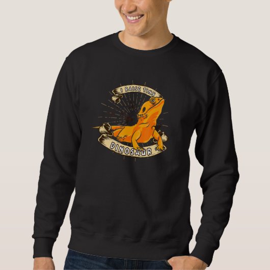 Ik raseer Tiny Dinosaurs Bearded Dragon Trui (Voorkant)