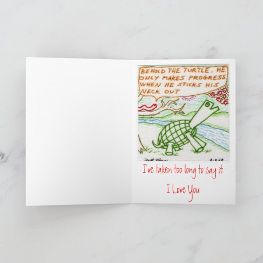 Ik realiseerde me iets vandaag feestdagen kaart (Binnen)