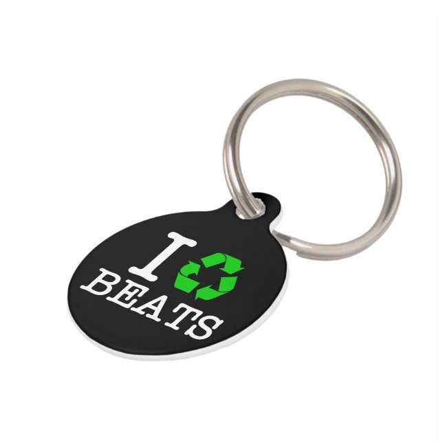 Ik recycle beats huisdierpenning (Zijkant)