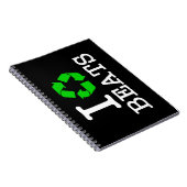 Ik recycle beats notitieboek (Rechterzijde)