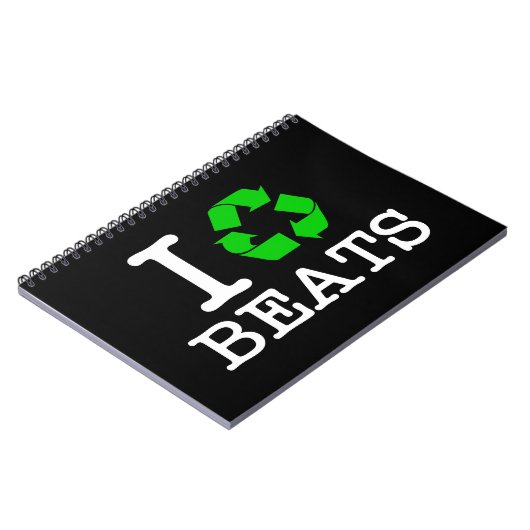 Ik recycle beats notitieboek (Linkerzijde)