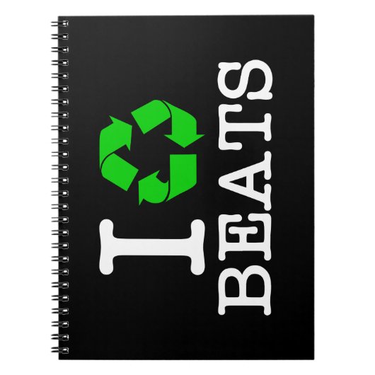 Ik recycle Beats Notitieboek (Voorkant)