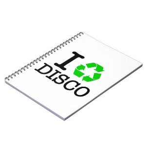 Ik recycle Disco Notitieboek