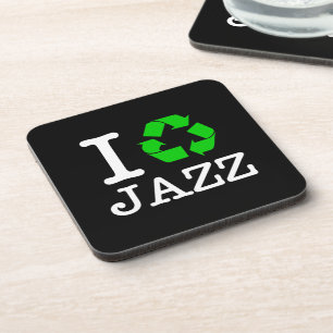 Ik recycle jazz bier onderzetter