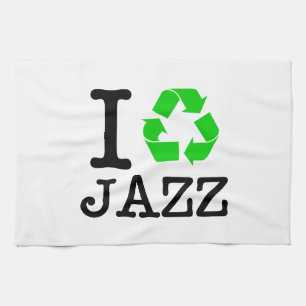 Ik recycle jazz theedoek