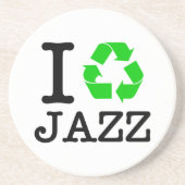 Ik recycle jazz zandsteen onderzetter (Voorkant)