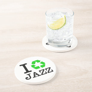 Ik recycle jazz zandsteen onderzetter