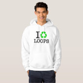 Ik recycle loops hoodie (Voorkant volledig)