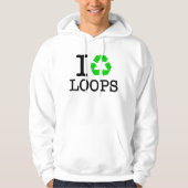 Ik recycle loops hoodie (Voorkant)