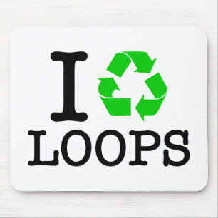 Ik recycle loops muismat