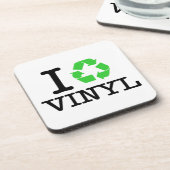 Ik recycle vinyl drankjes onderzetter (Linkerzijde)