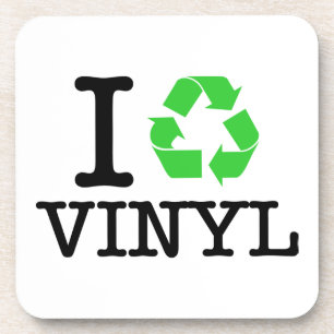 Ik recycle vinyl drankjes onderzetter