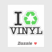 Ik recycle vinyl sticker (Vel)