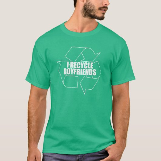 Ik recycle vriendjes t-shirt (Voorkant)