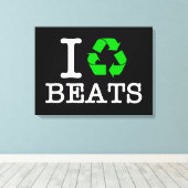 Ik Recyclen Beats Canvas Afdruk (Insitu (Houten vloer))