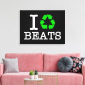 Ik Recyclen Beats Canvas Afdruk (Insitu (Woonkamer))