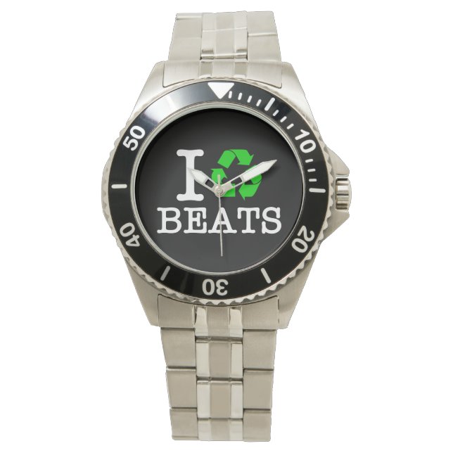 Ik Recyclen Beats Horloge (Voorkant)