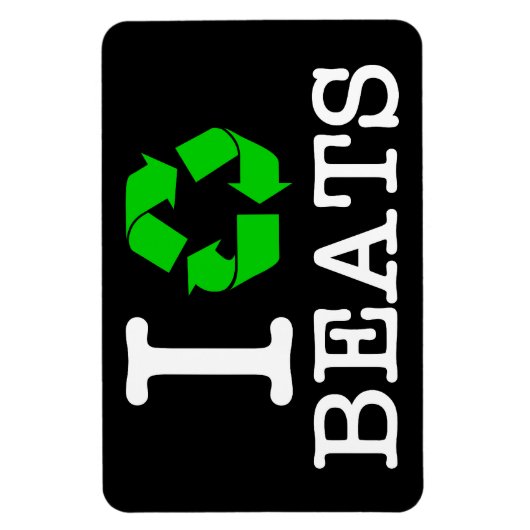 Ik Recyclen Beats Magneet (Verticaal)