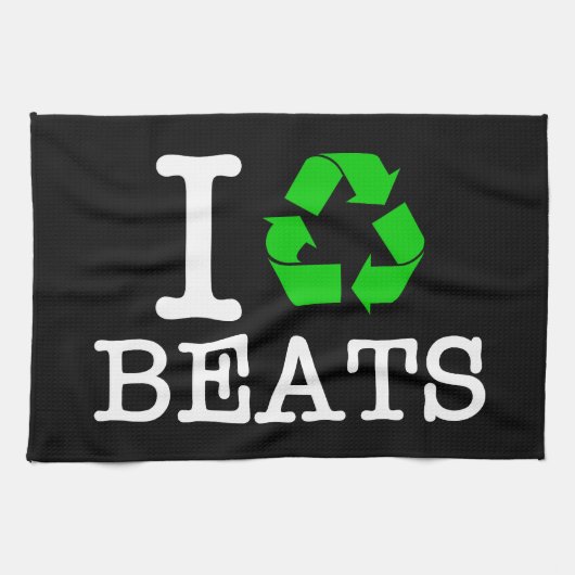 Ik Recyclen Beats Theedoek (Horizontaal)
