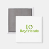 Ik recyclen Boyfriends T-shirt Magneet (Voorkant / Achterkant)