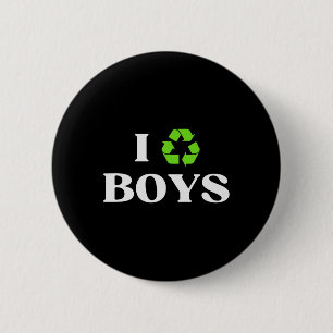 Ik Recyclen Boys Sarcastic Earth Day Y Environment Ronde Button 5,7 Cm