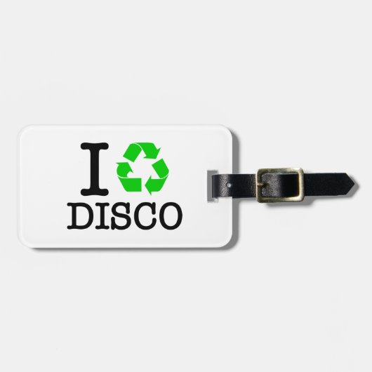Ik Recyclen Disco Bagagelabel (Voorkant horizontaal)