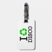 Ik Recyclen Disco Bagagelabel (Achterkant verticaal)