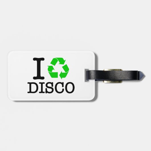 Ik Recyclen Disco Bagagelabel (Achterkant horizontaal)