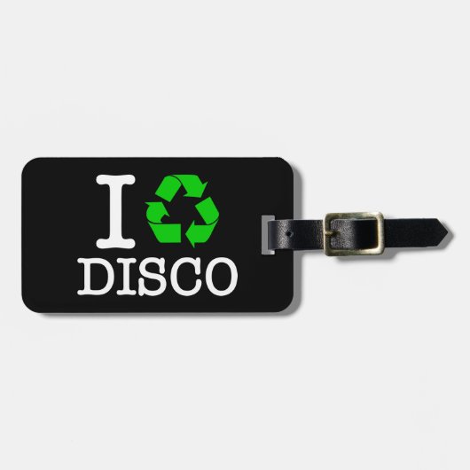 Ik Recyclen Disco Bagagelabel (Voorkant horizontaal)