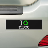 Ik Recyclen Disco Bumpersticker (Op auto)