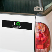 Ik Recyclen Disco Bumpersticker (Op Truck)