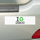 Ik Recyclen Disco Bumpersticker (Op auto)