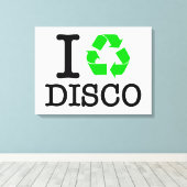 Ik Recyclen Disco Canvas Afdruk (Insitu (Houten vloer))